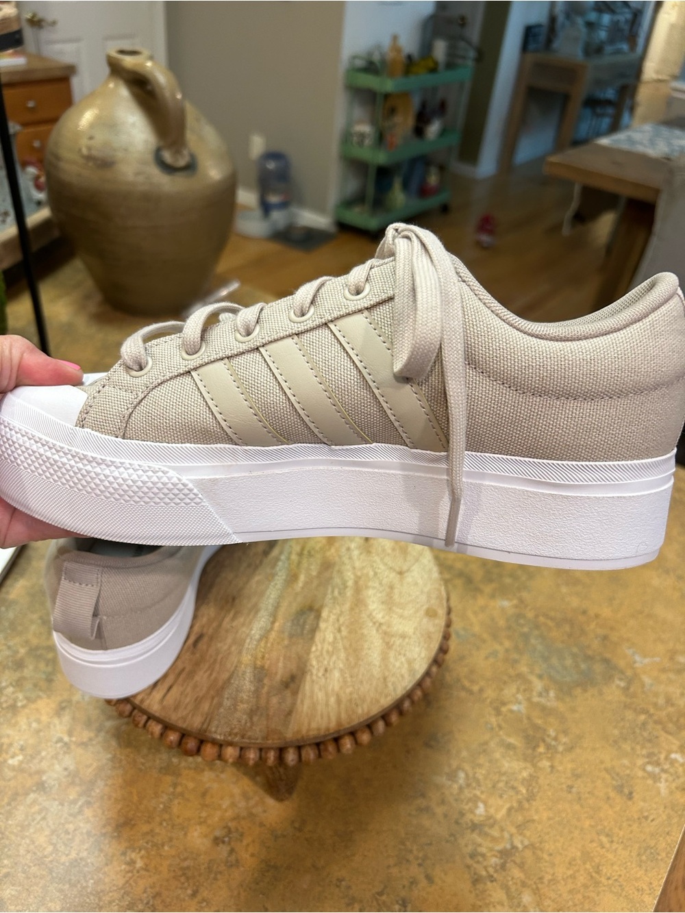 adidas Bravada 2.0 Platform Women’s Sneaker - Wonder Beige - Picture 9 of 11